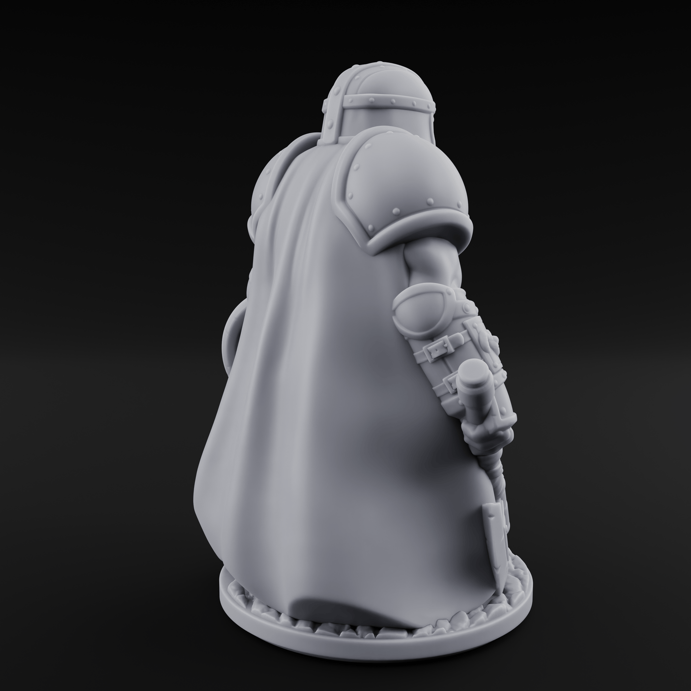 Braided And Ready Dwarf Soldier Miniature for Dungeons and Dragons, Pathfinder or other TTRPGs