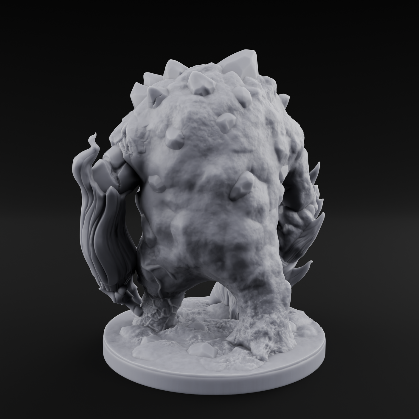 Jaw Dropping Earth Elemental Golem Miniature for Dungeons and Dragons, Pathfinder or other TTRPGs