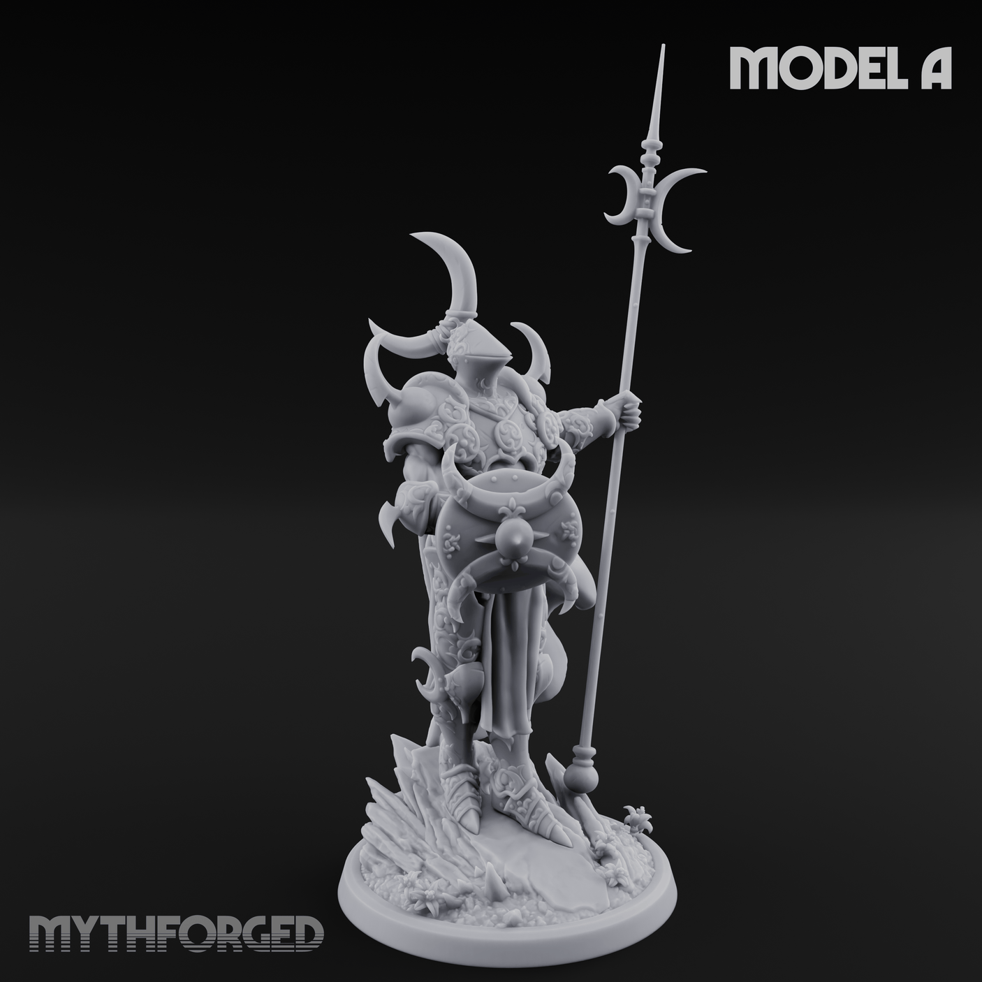 Horns Held High Demon Warlords Miniature for Dungeons and Dragons, Pathfinder or other TTRPGs