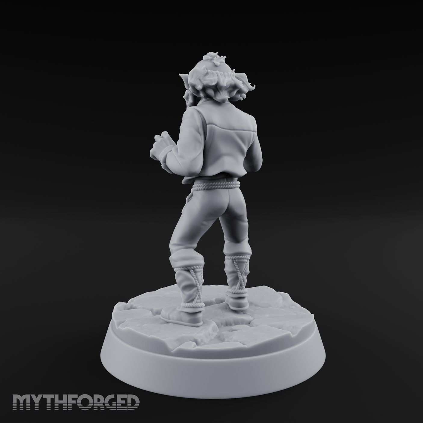 Pointing Out The Problem Gnome Merchant Miniature for Dungeons and Dragons, Pathfinder or other TTRPGs