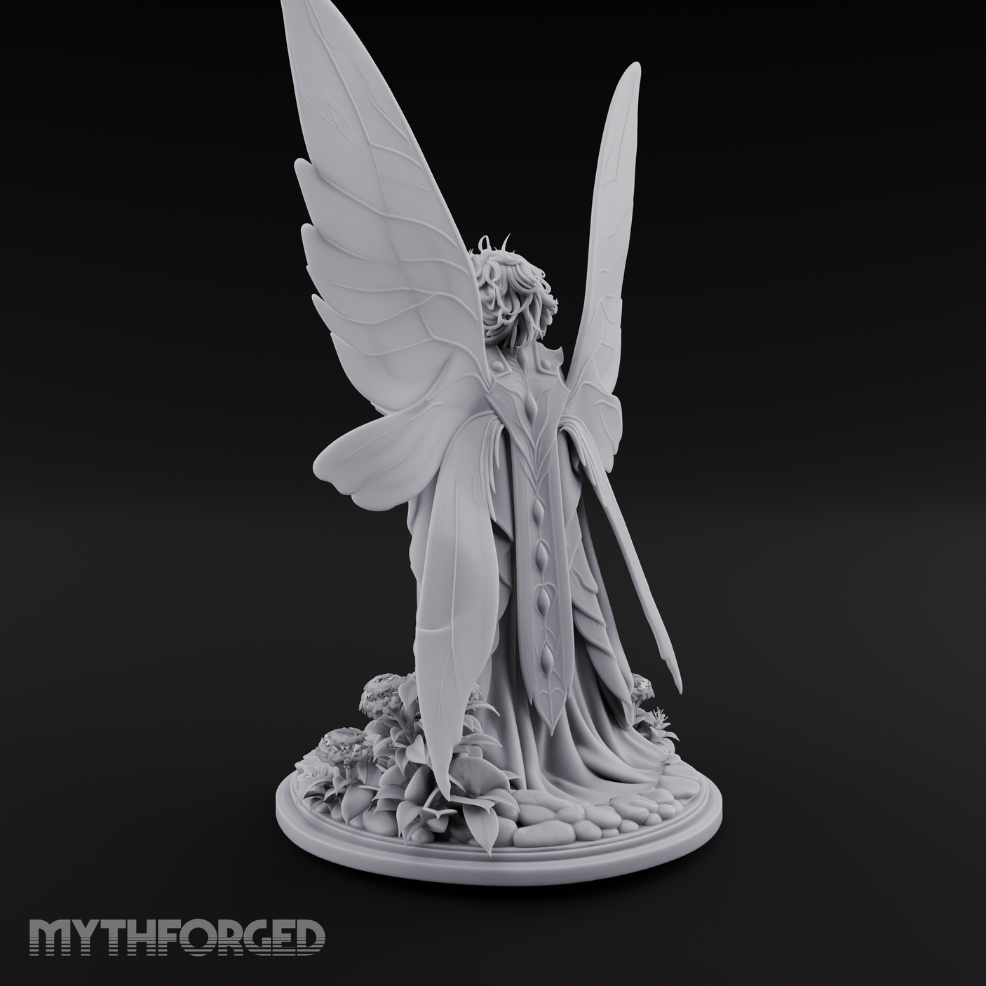 Scripture Clutching Fey Lord Miniature for Dungeons and Dragons, Pathfinder or other TTRPGs