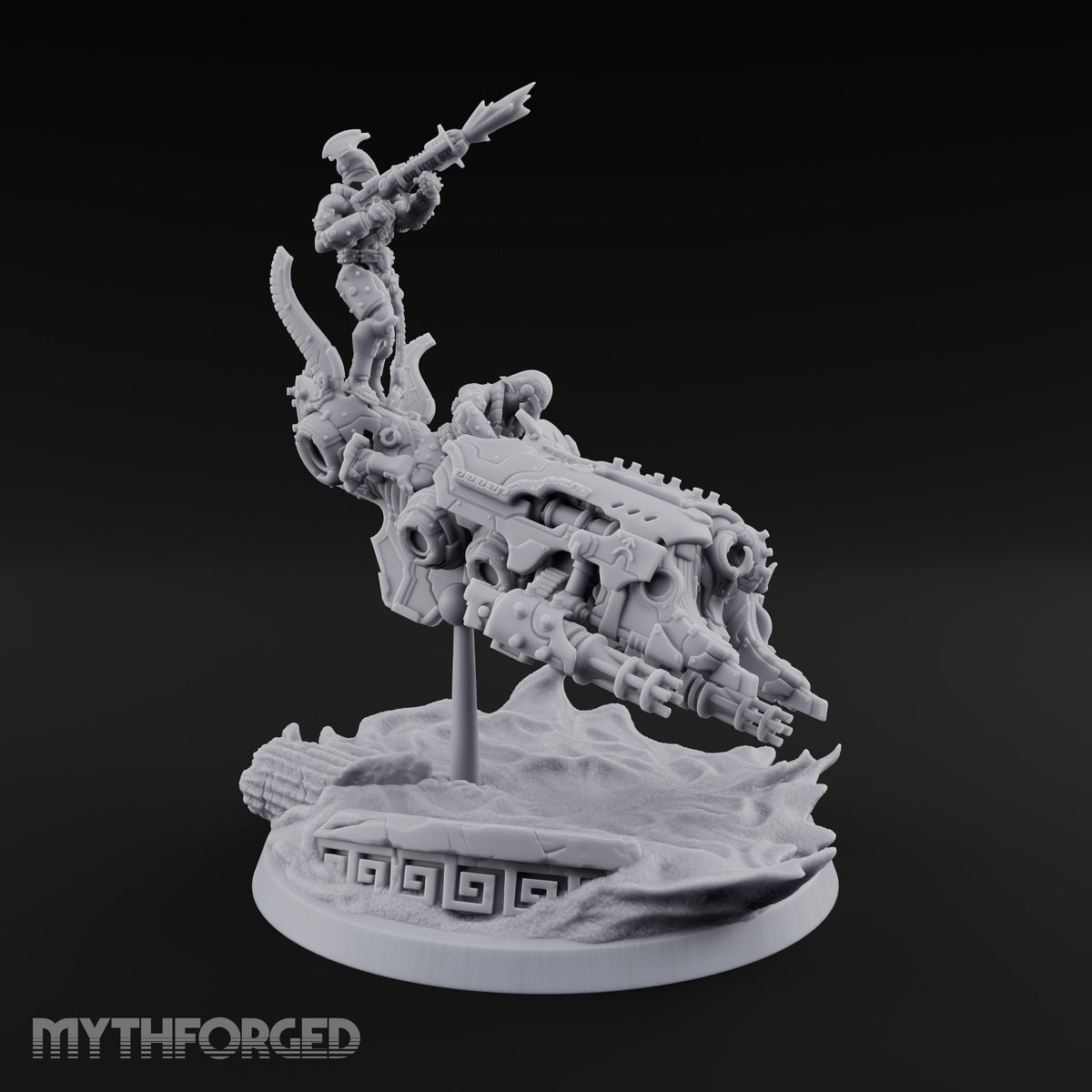 Dust Settles Behind the Pack Human Beast-Bike Rider B — Pilot + Passenger · FX