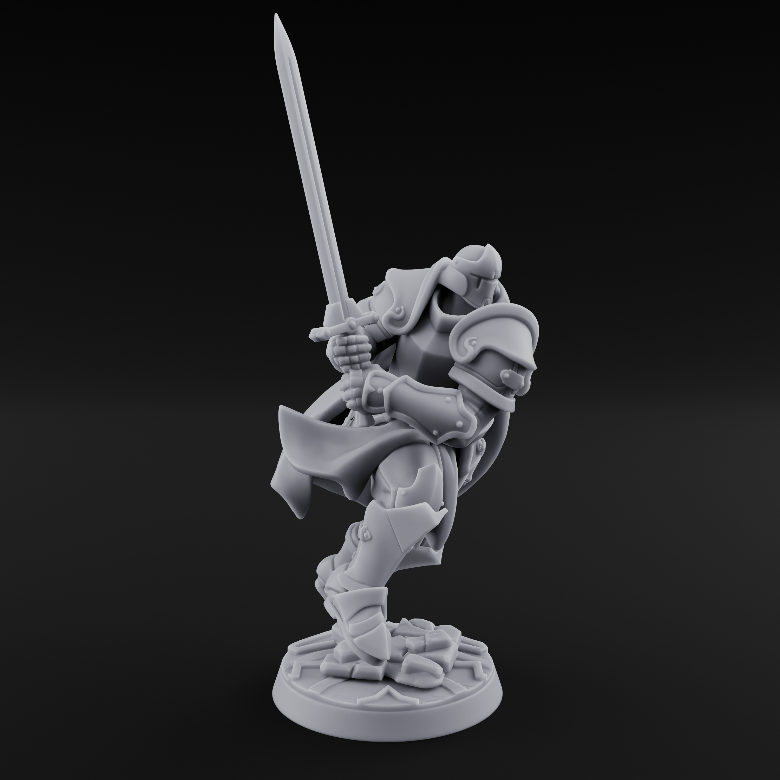 Lunging Forward Human Royal Guards