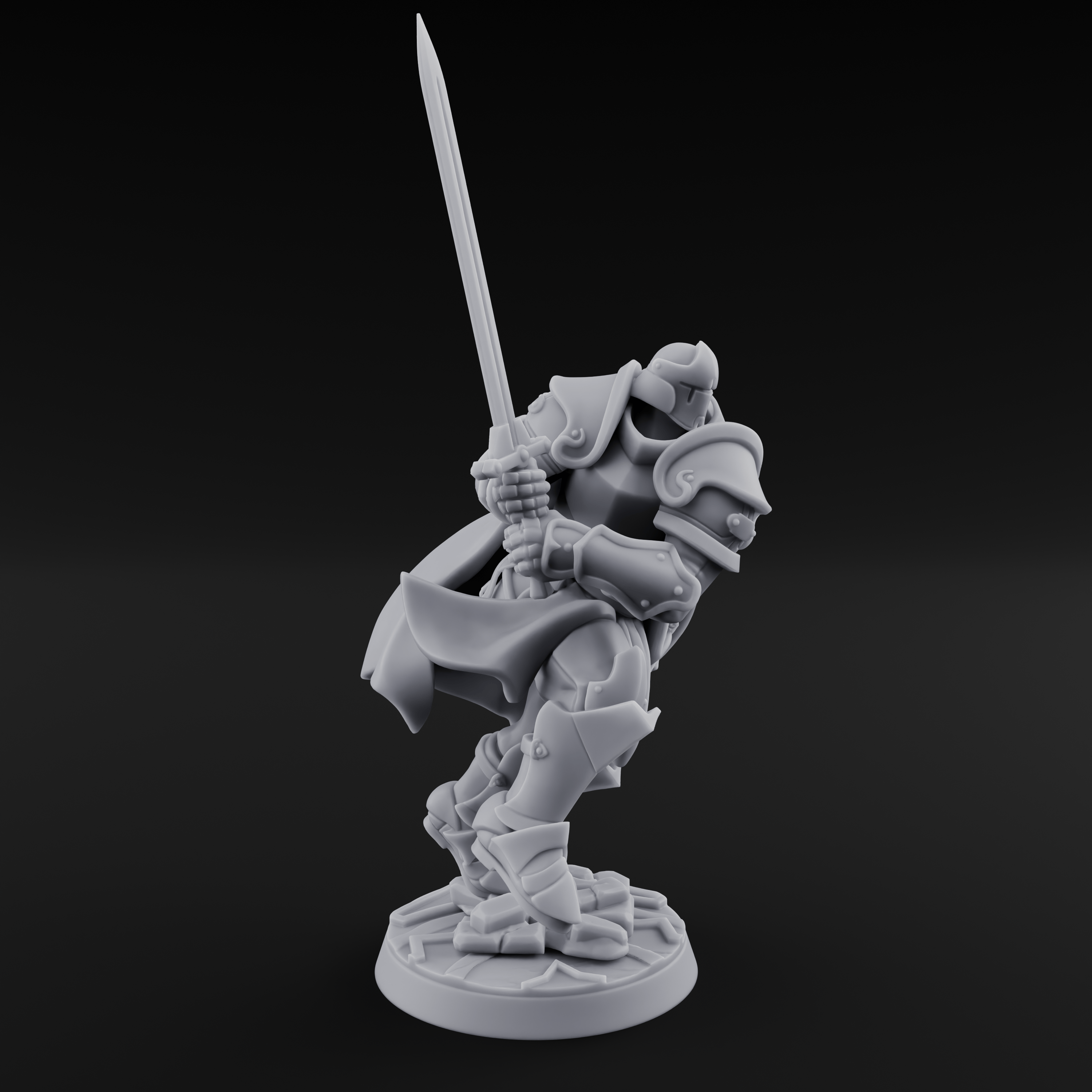 Lunging Forward Human Royal Guards