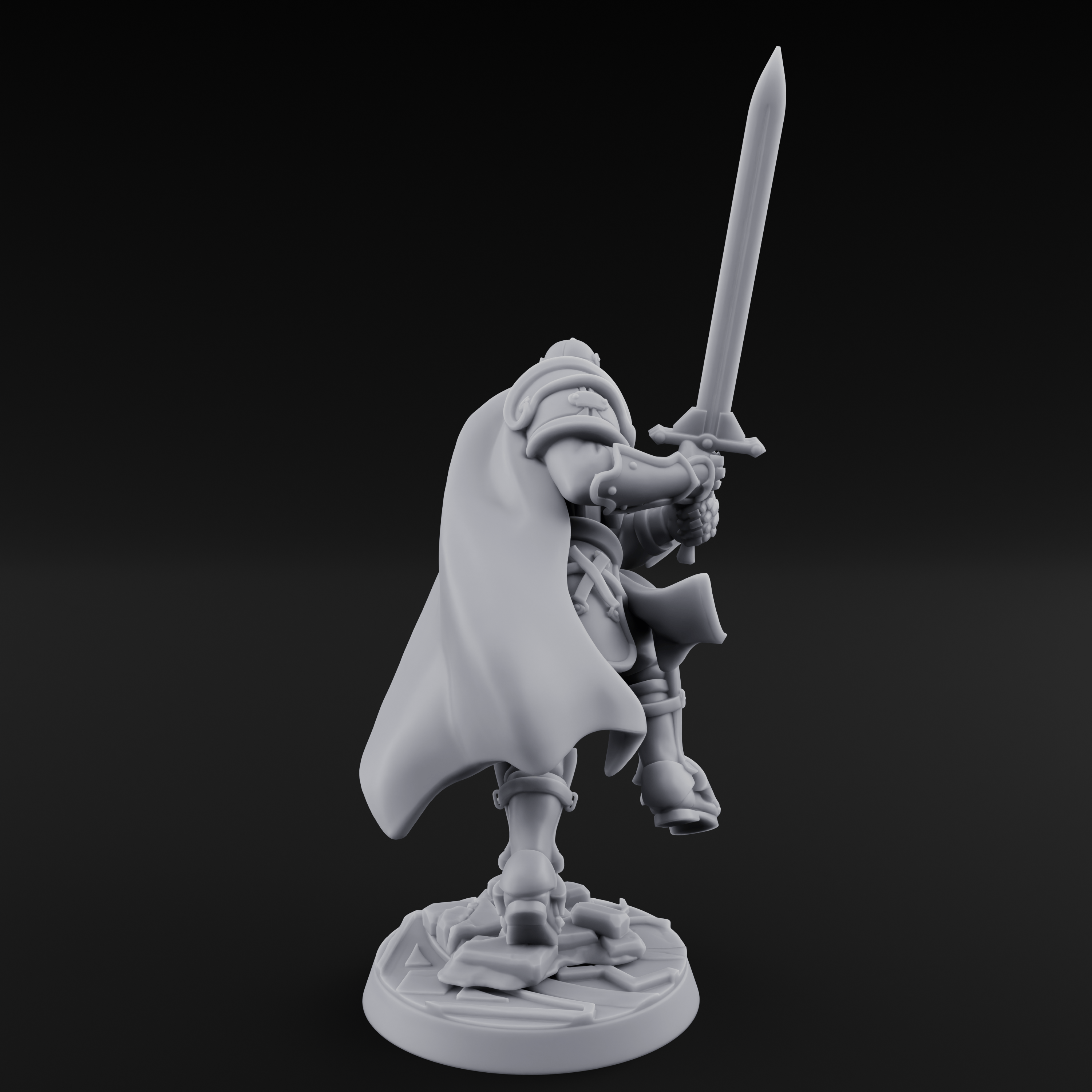 Lunging Forward Human Royal Guard A