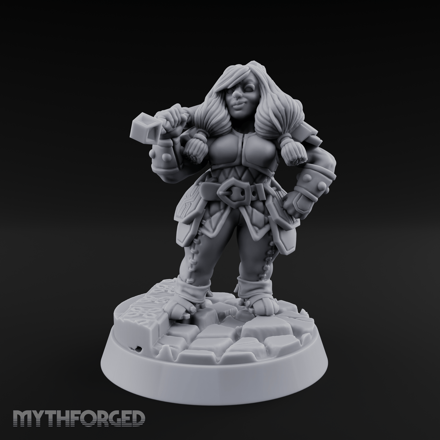 Shoulders Squared Confident Human Warrior Miniature for Dungeons and Dragons, Pathfinder or other TTRPGs