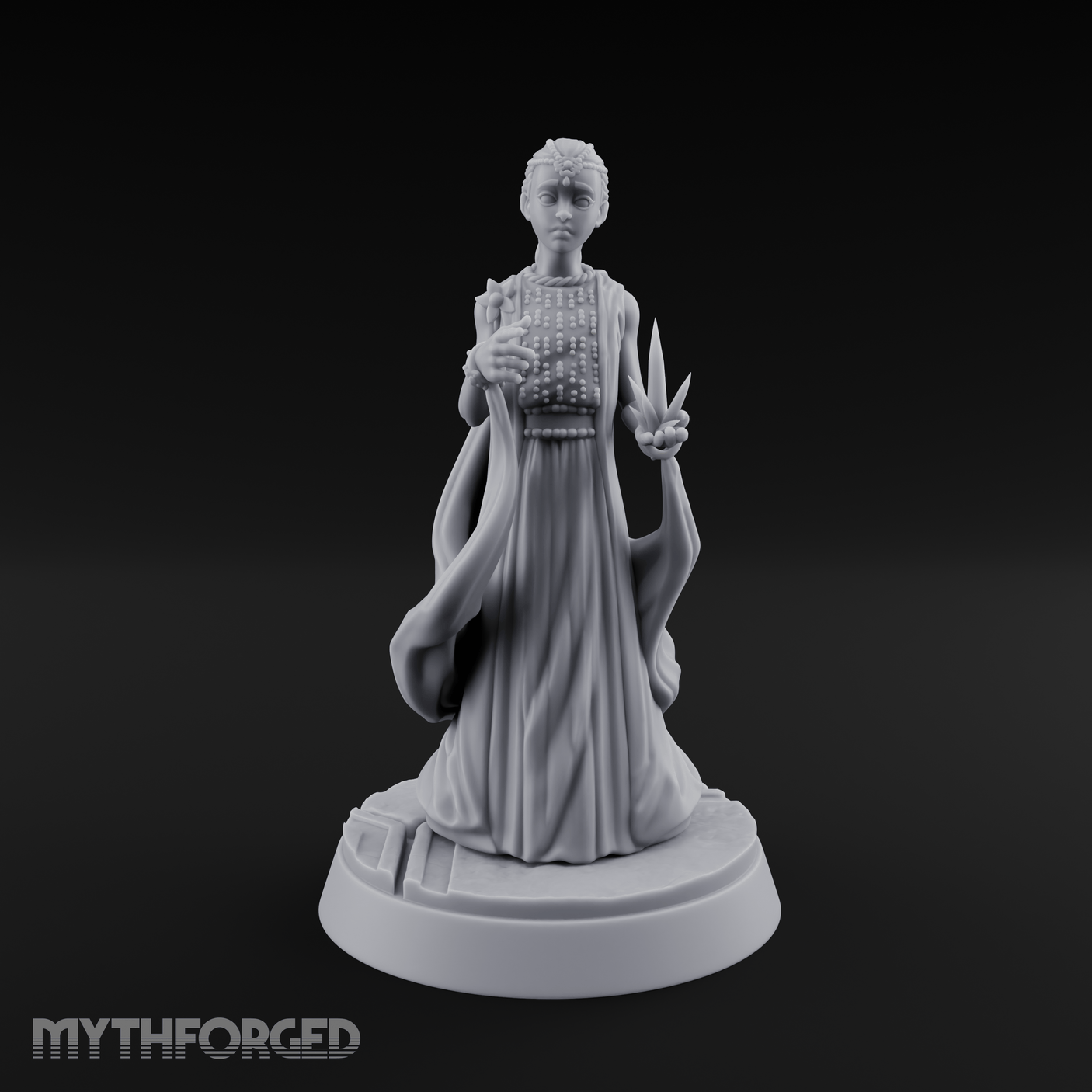 Studded Decree Kid Like Empress Miniature for Dungeons and Dragons, Pathfinder or other TTRPGs