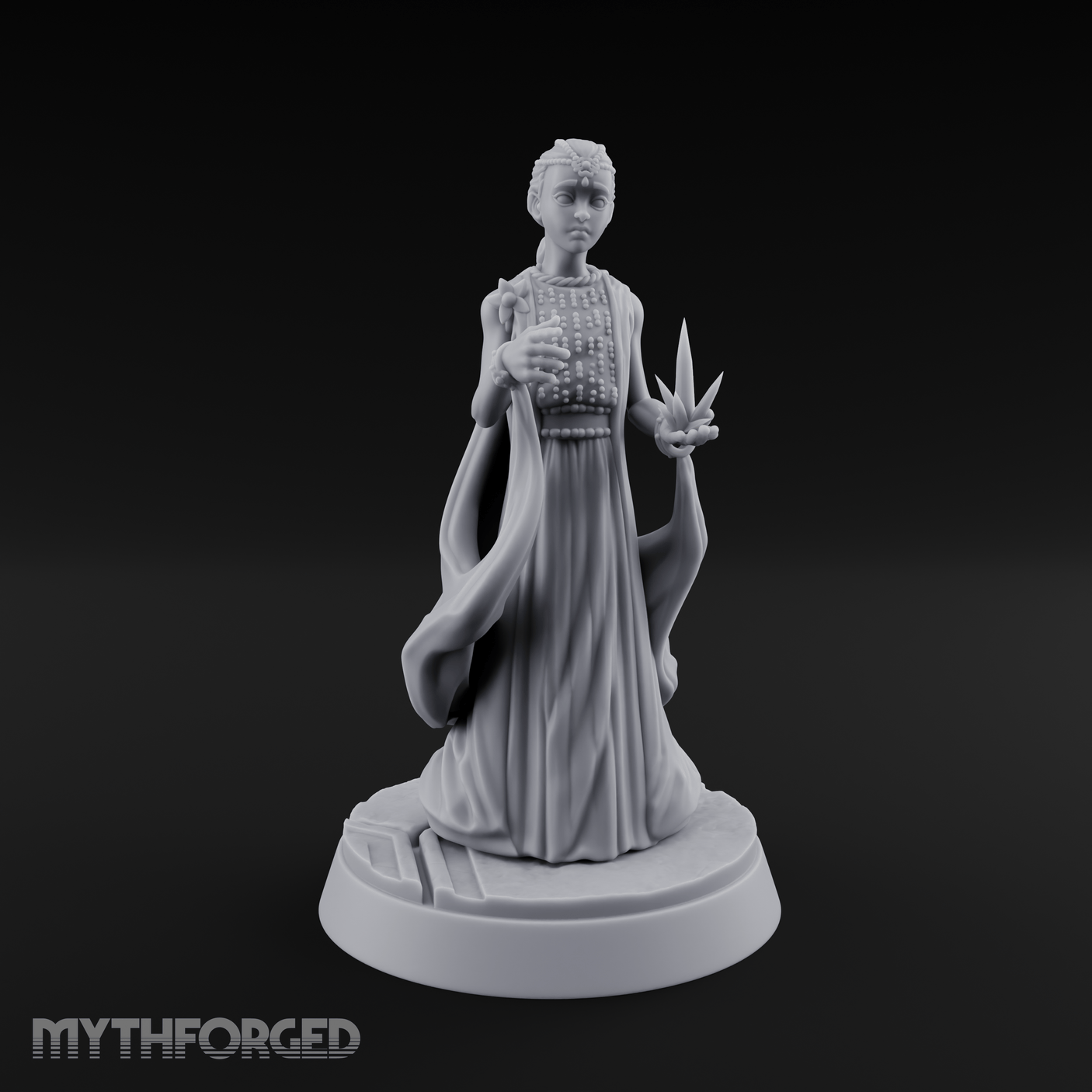 Studded Decree Kid Like Empress Miniature for Dungeons and Dragons, Pathfinder or other TTRPGs