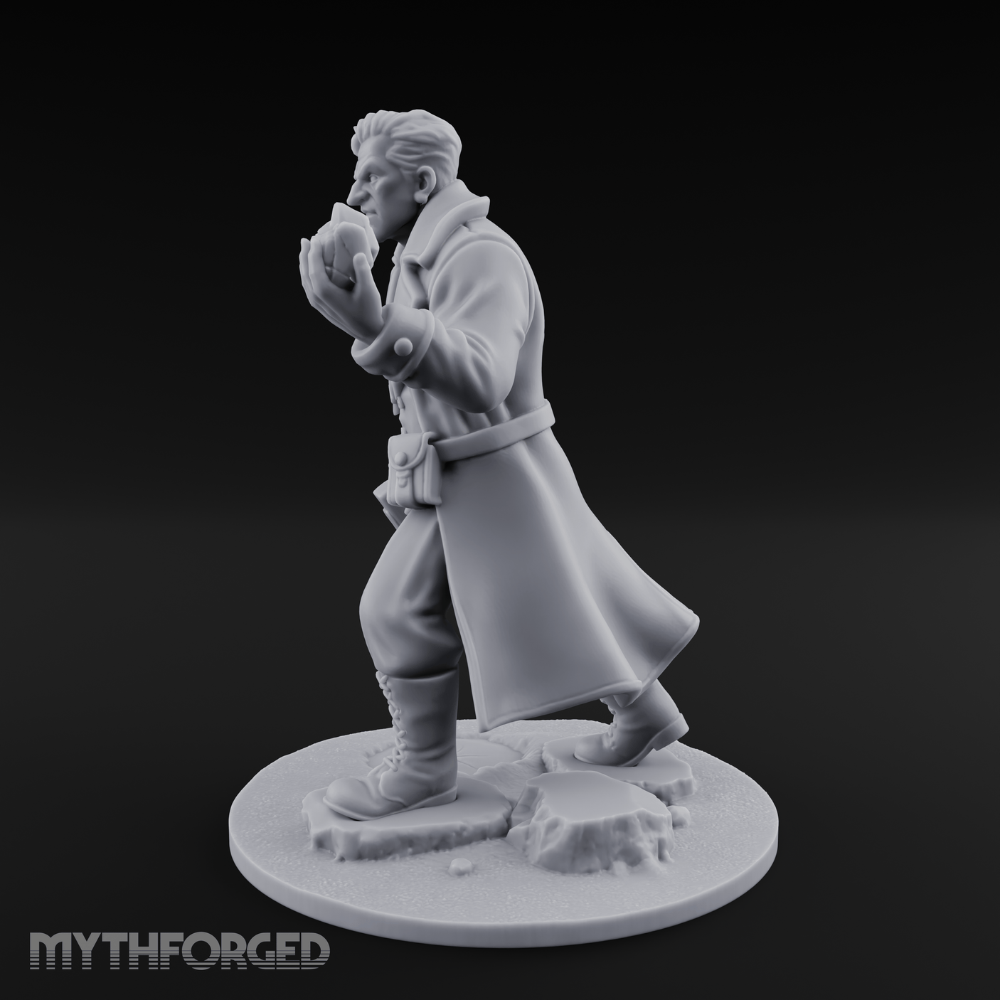 Beckoning With Intent Human Investigator Miniature for Dungeons and Dragons, Pathfinder or other TTRPGs