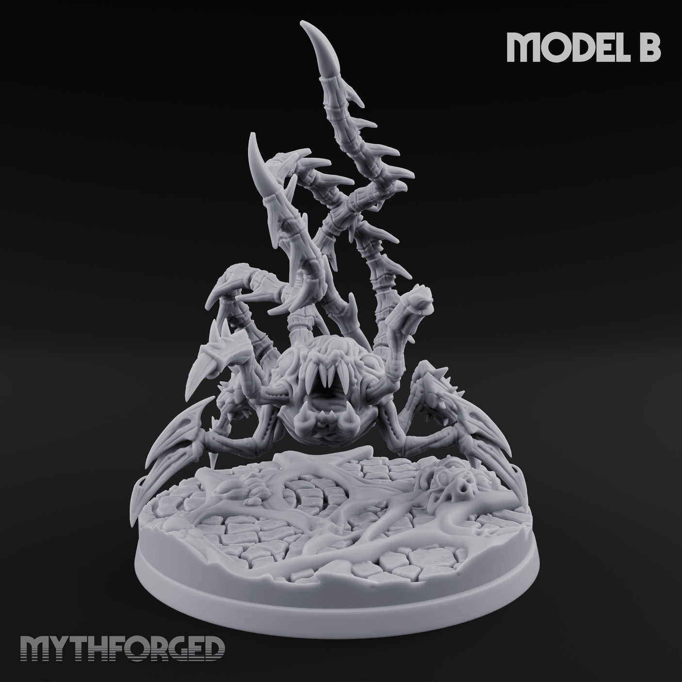 Tentacles Coiling Skyward Kruthiks Miniature for Dungeons and Dragons, Pathfinder or other TTRPGs
