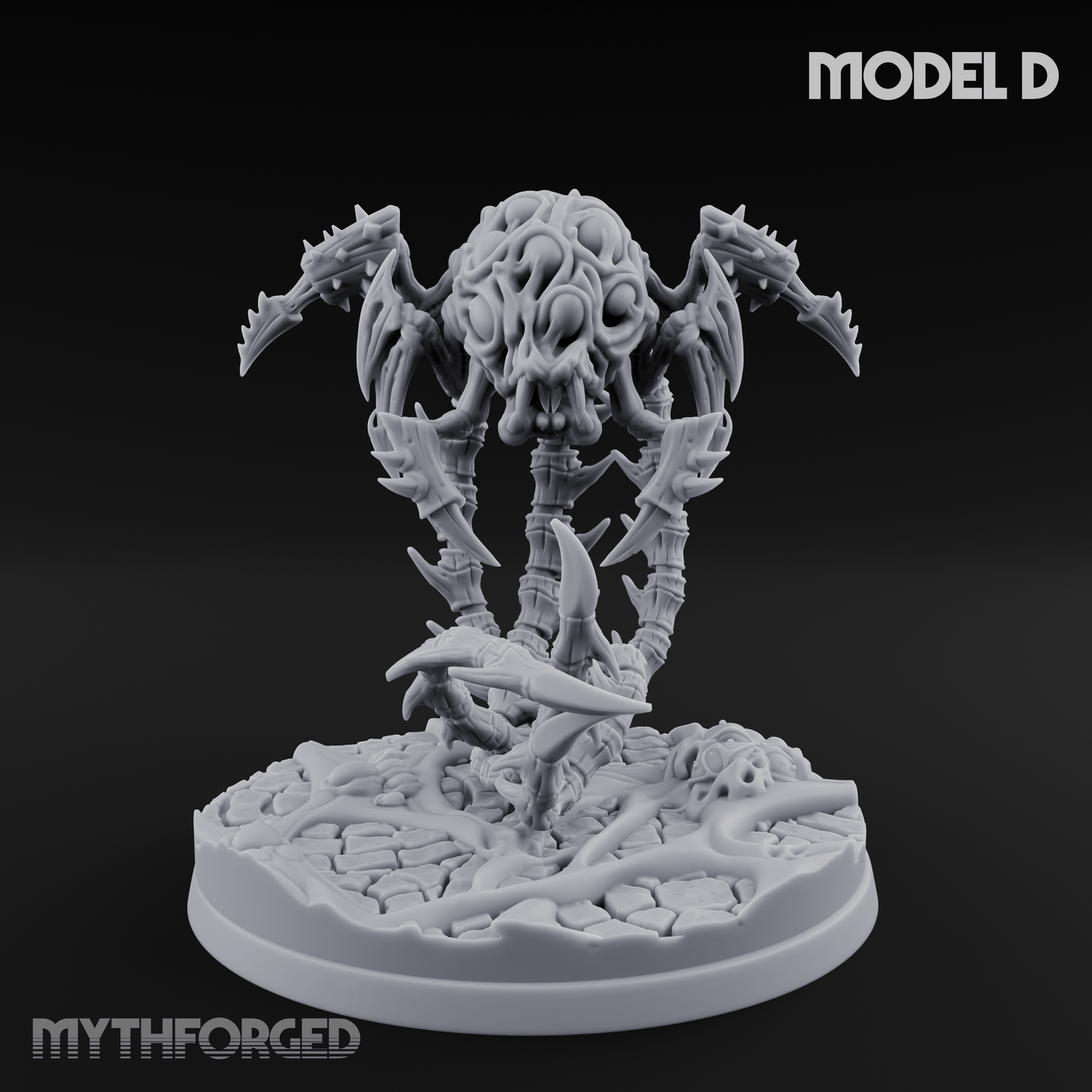 Tentacles Coiling Skyward Kruthiks Miniature for Dungeons and Dragons, Pathfinder or other TTRPGs