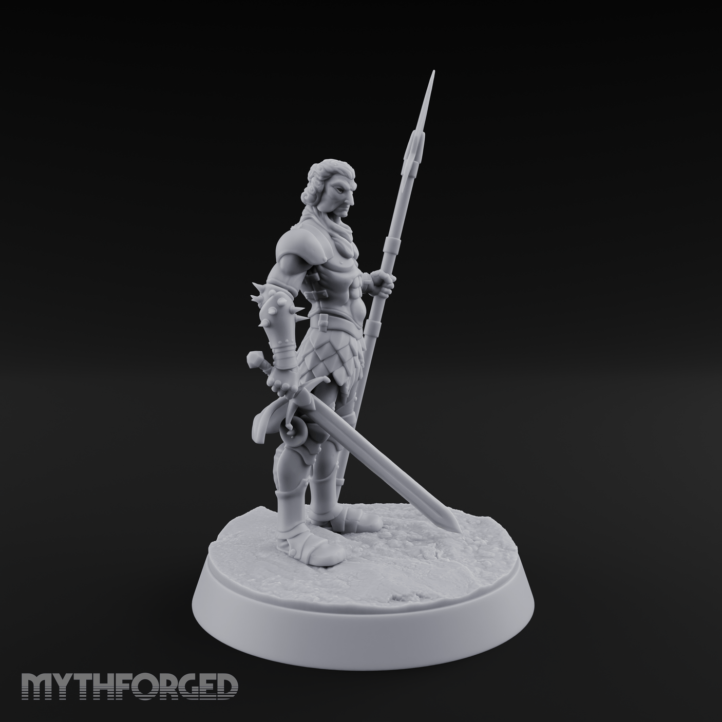 Masked Human Gladiator Miniature for Dungeons and Dragons, Pathfinder or other TTRPGs