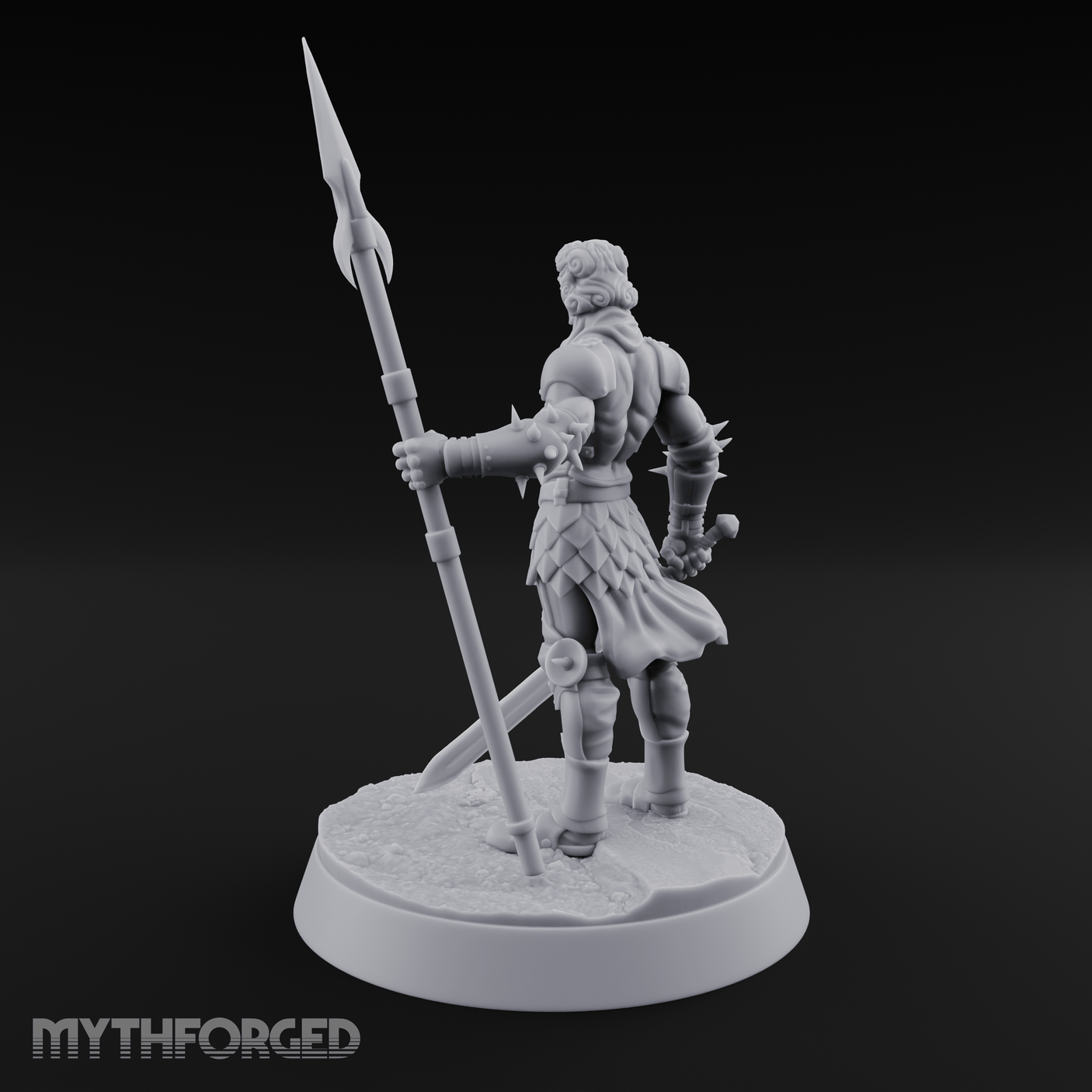 Masked Human Gladiator Miniature for Dungeons and Dragons, Pathfinder or other TTRPGs