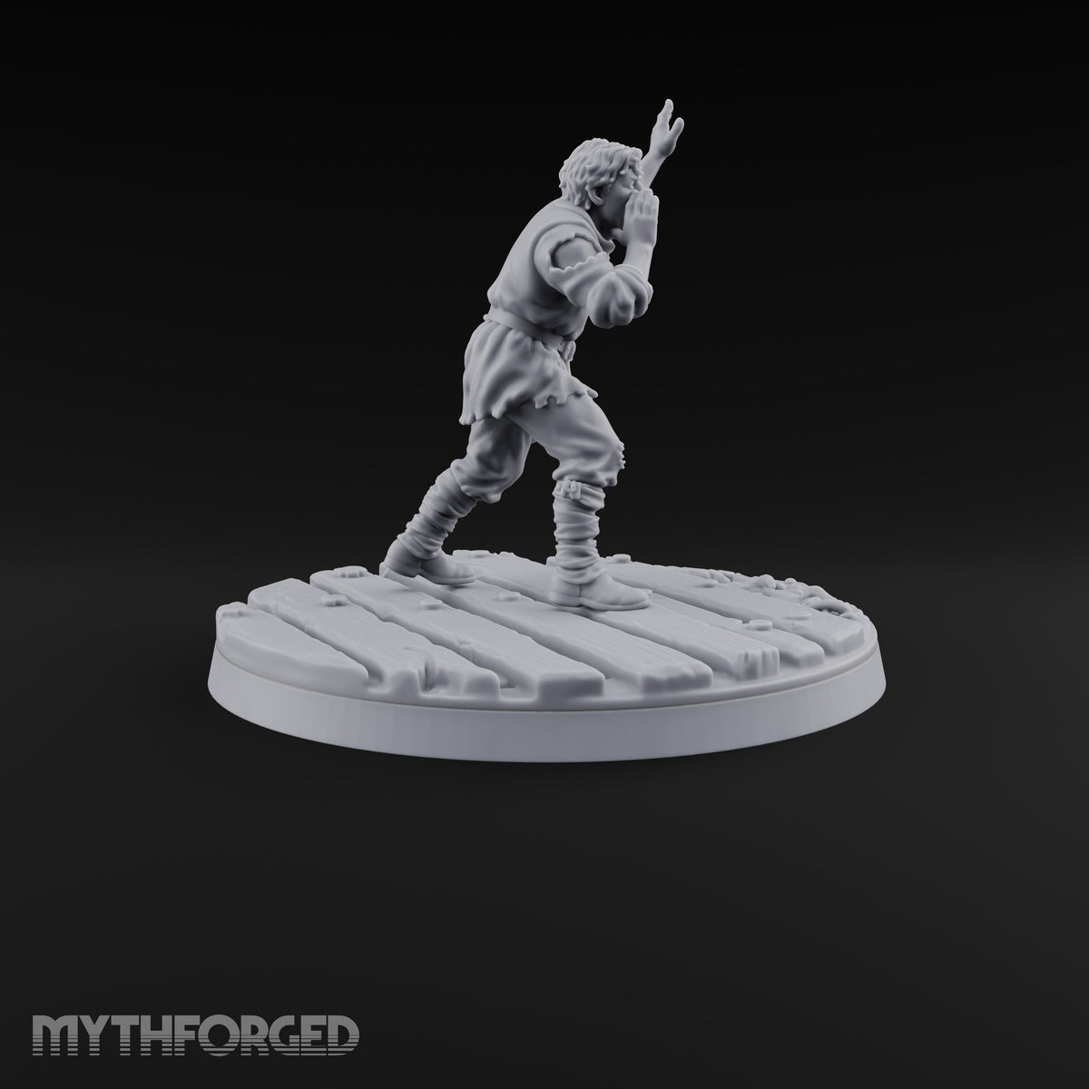 Cast Adrift Human Exile F Miniature for Dungeons and Dragons, Pathfinder or other TTRPGs
