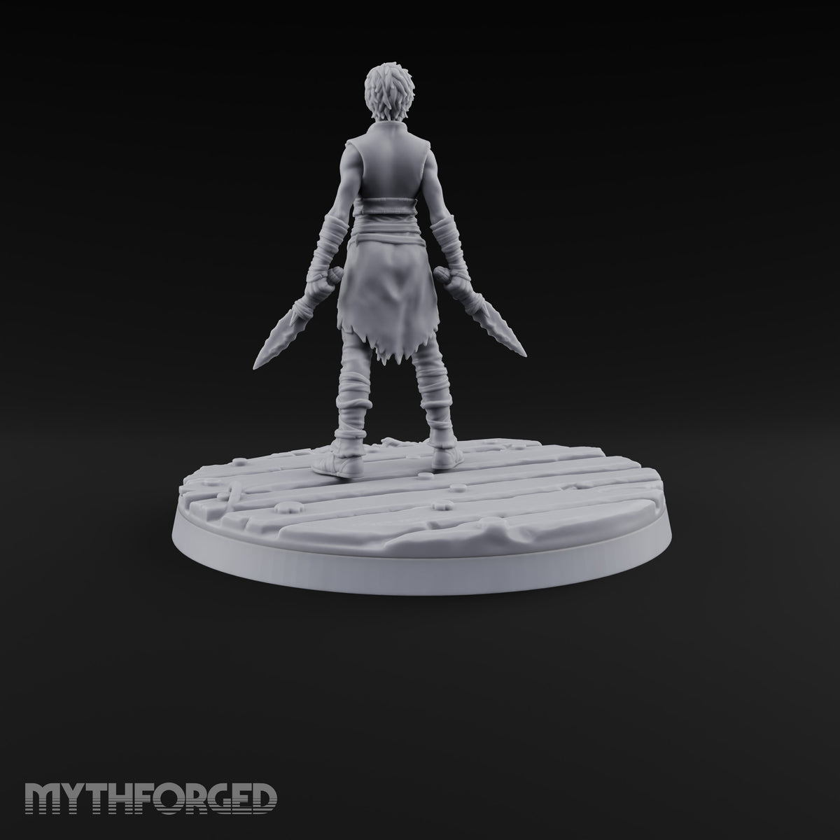 Cast Adrift Human Exile B Miniature for Dungeons and Dragons, Pathfinder or other TTRPGs