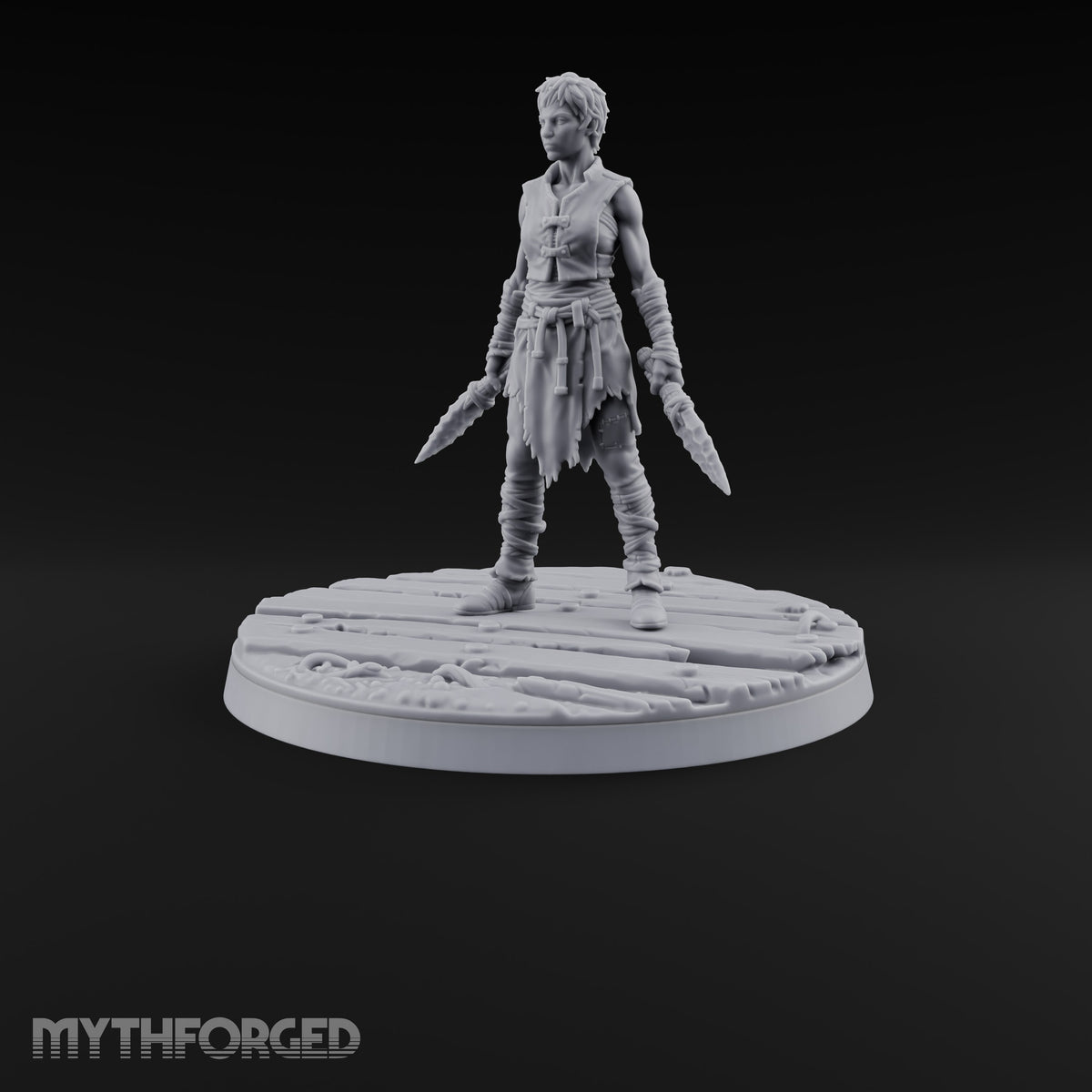 Cast Adrift Human Exile B Miniature for Dungeons and Dragons, Pathfinder or other TTRPGs