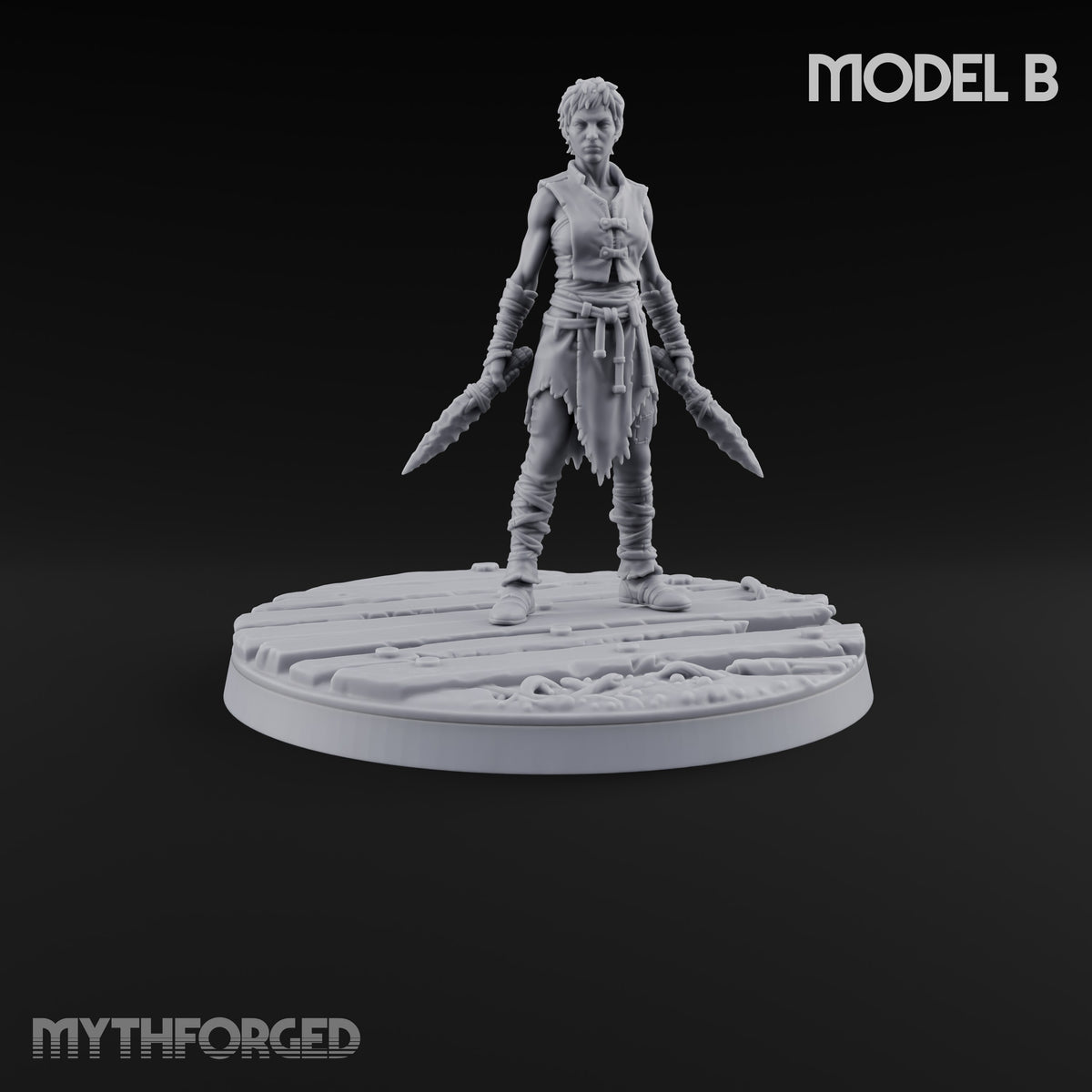 Cast Adrift Human Exile B Miniature for Dungeons and Dragons, Pathfinder or other TTRPGs