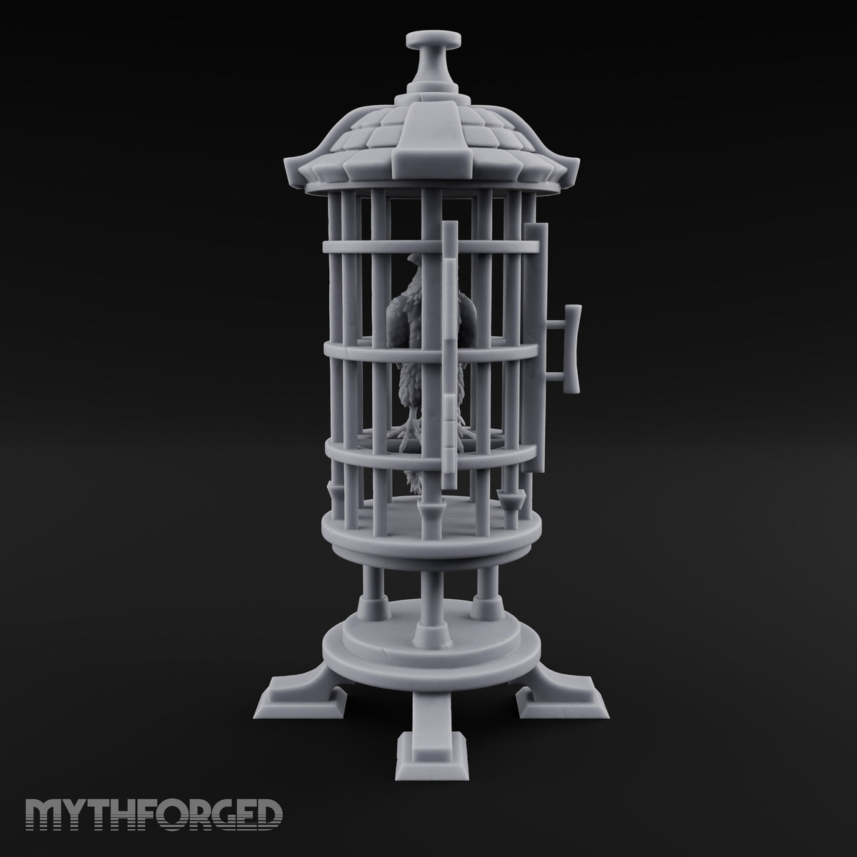 Not Yet Hatched Into Ashes Round Barred Bird Cage