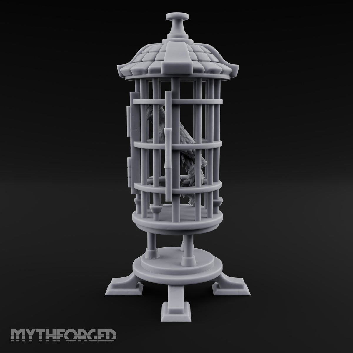 Not Yet Hatched Into Ashes Round Barred Bird Cage