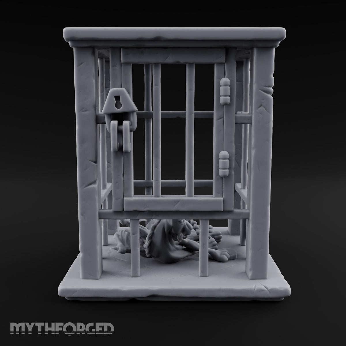 Manticore Pending Delivery Wooden Barred Monster Cage