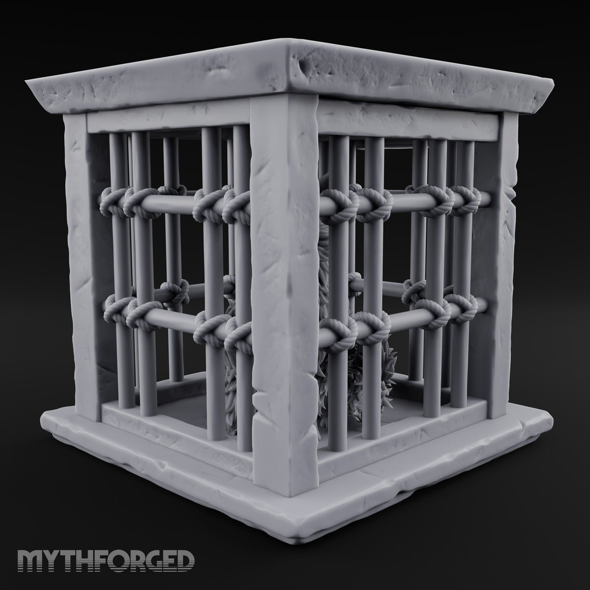 Fox Fur Fluffed, Fee Unpaid Stone Kitsune Pet Cage