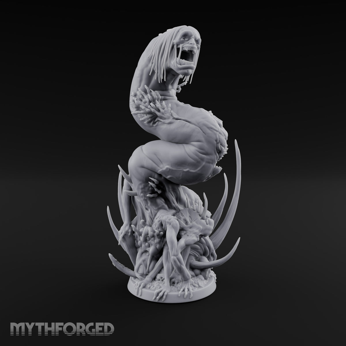 Uncoils Mid-Scream Neothelid Worm Horror — 1 Head