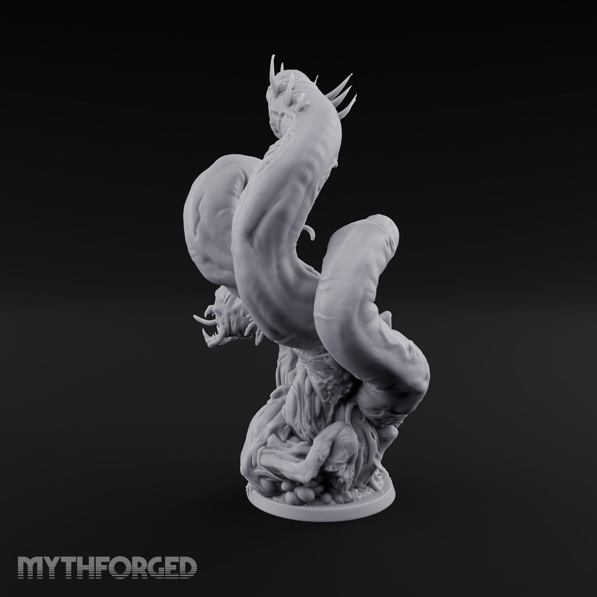 Uncoils Mid-Scream Neothelid Worm Horror — 4 Heads (40mm)