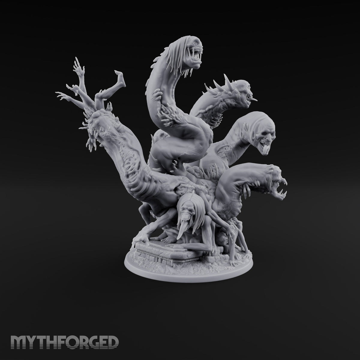 Uncoils Mid-Scream Neothelid Worm Horror — 5 Heads