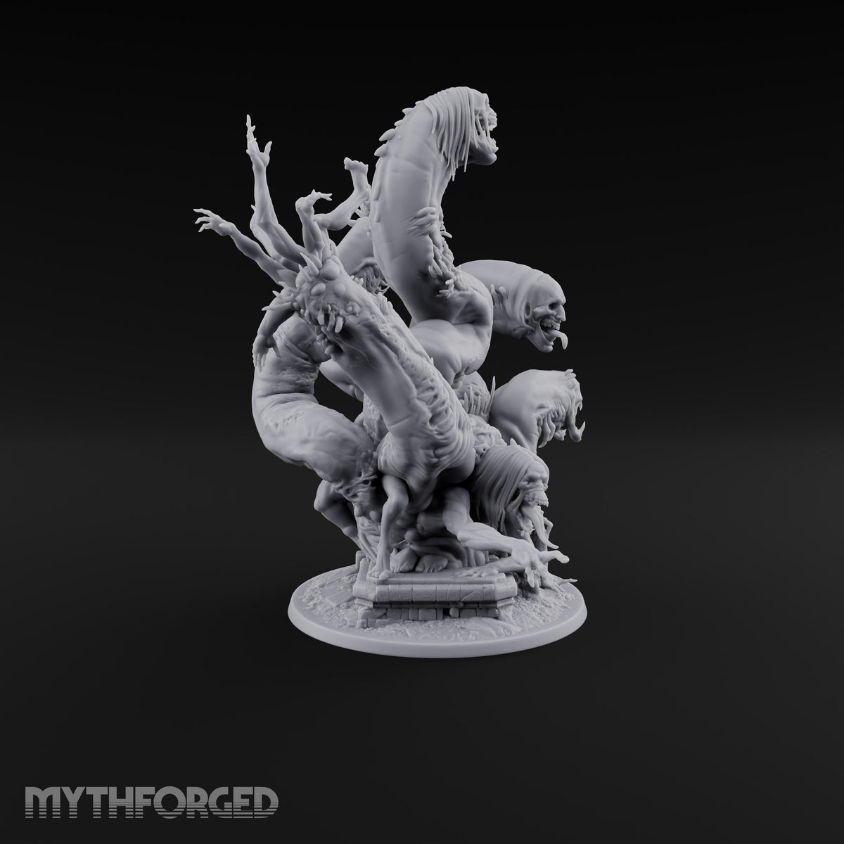 Uncoils Mid-Scream Neothelid Worm Horror — 5 Heads