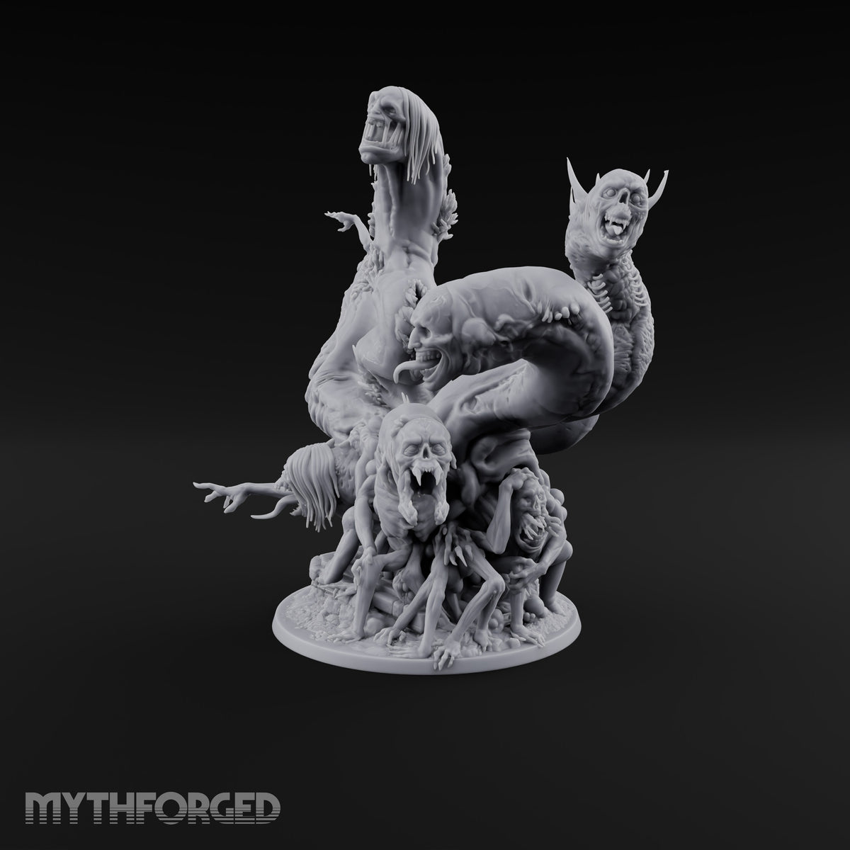 Uncoils Mid-Scream Neothelid Worm Horror — 5 Heads