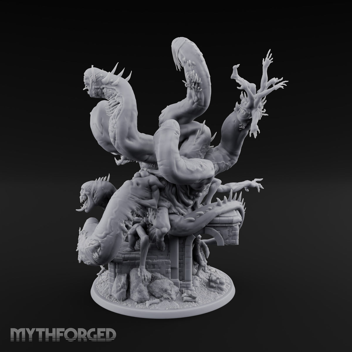 Uncoils Mid-Scream Neothelid Worm Horror — 8 Heads