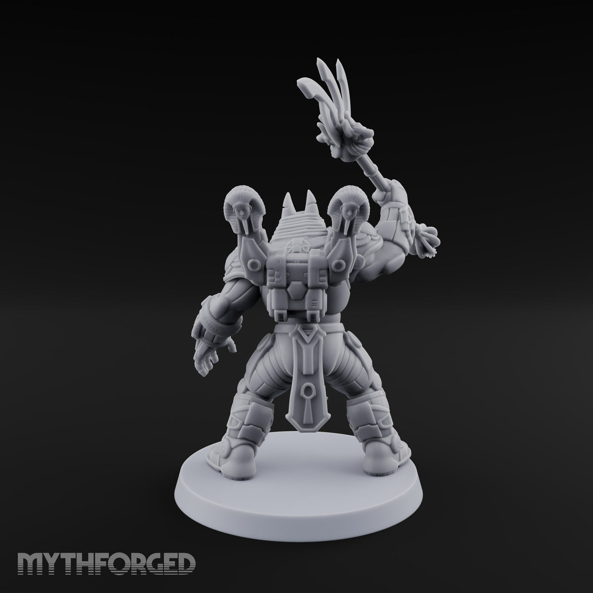 Judgment Swings Down Gnoll Armoured Jackal Warrior with Ankh and Staff