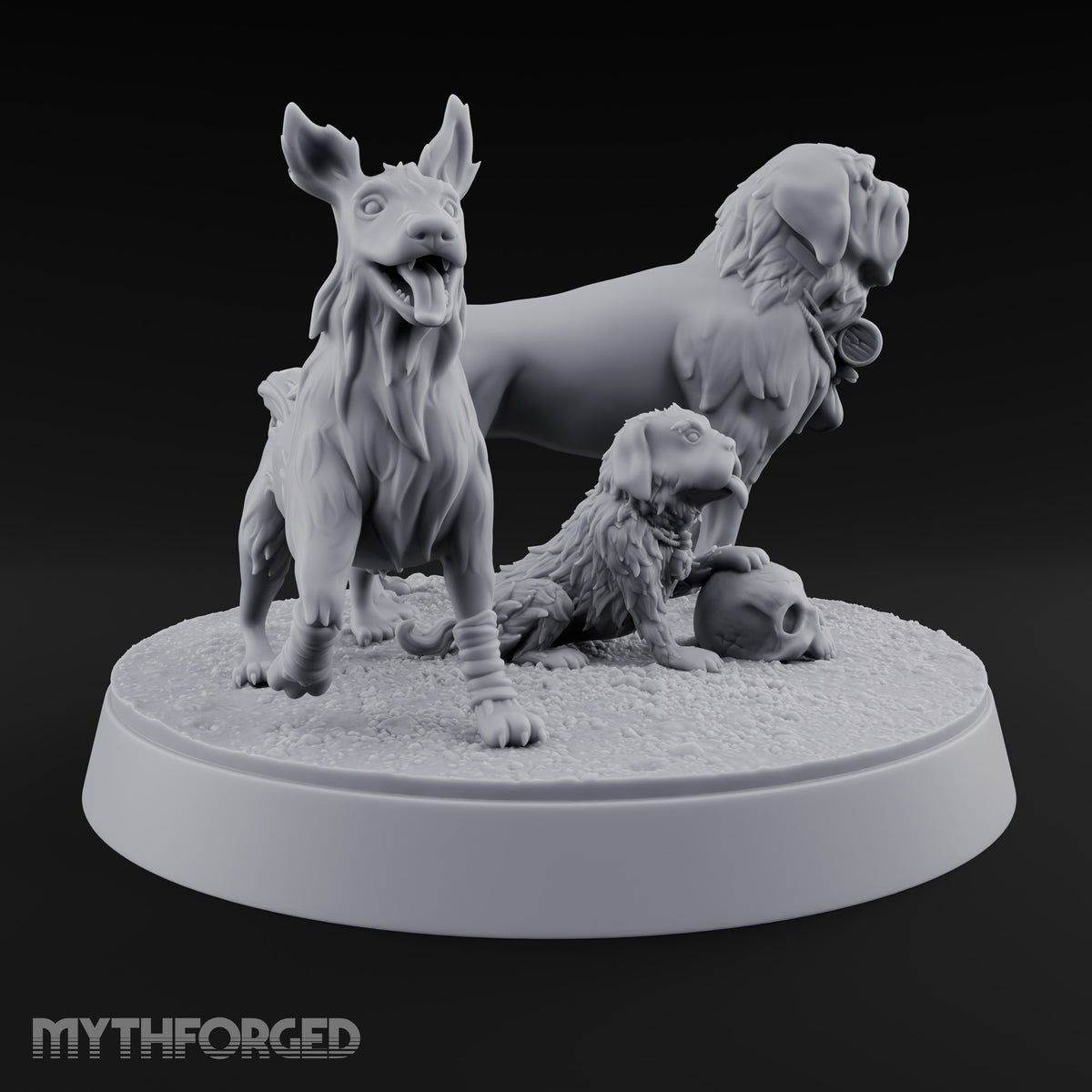 Rescue Hounds Reporting In Dog Beast Trio