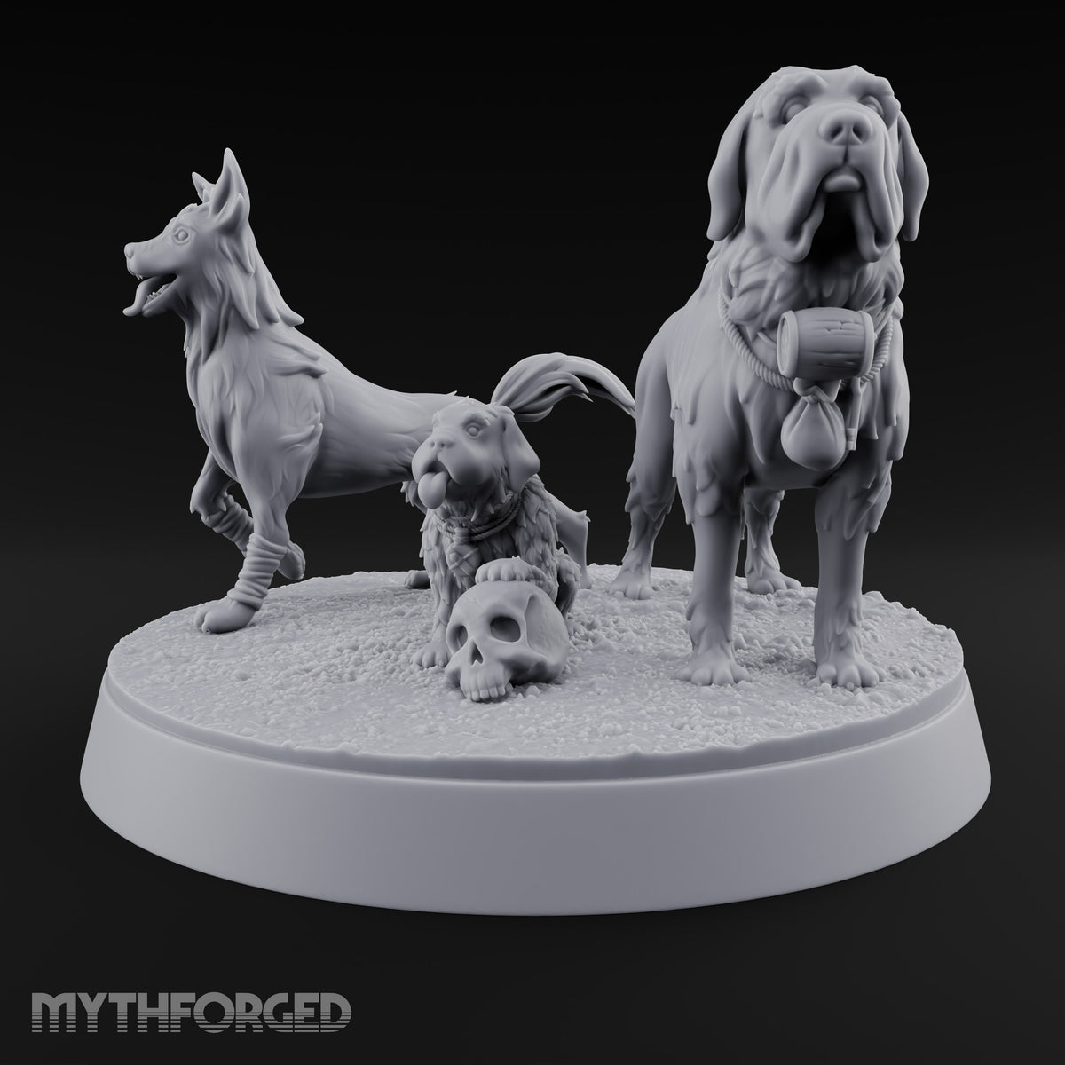 Rescue Hounds Reporting In Dog Beast Trio