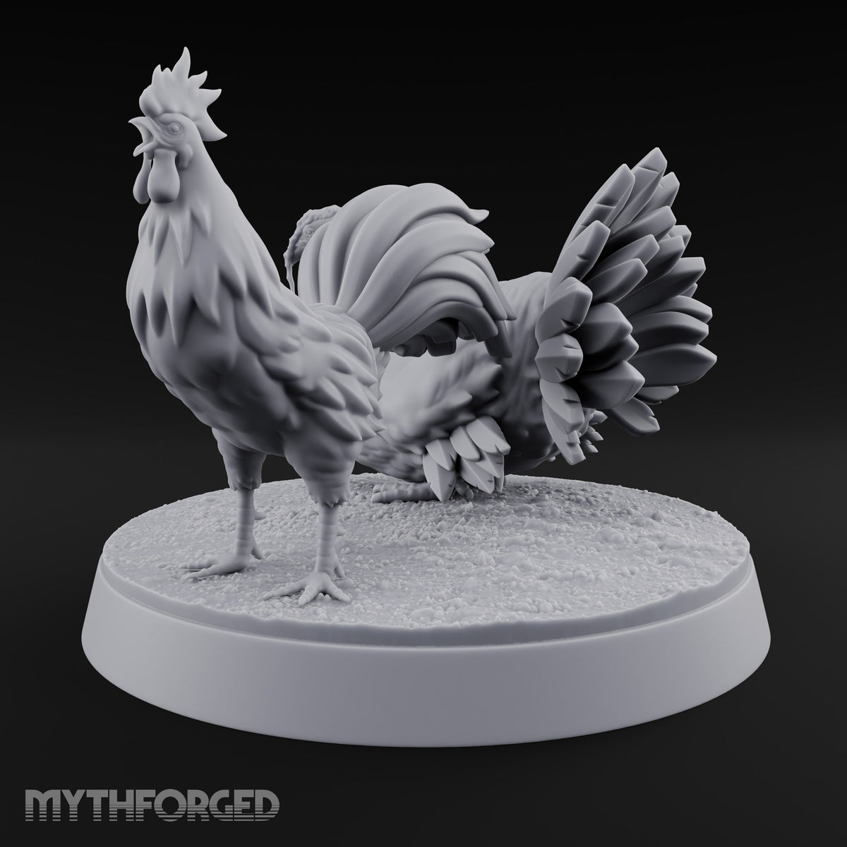 Crow Louder, Fan Wider Rooster and Turkey