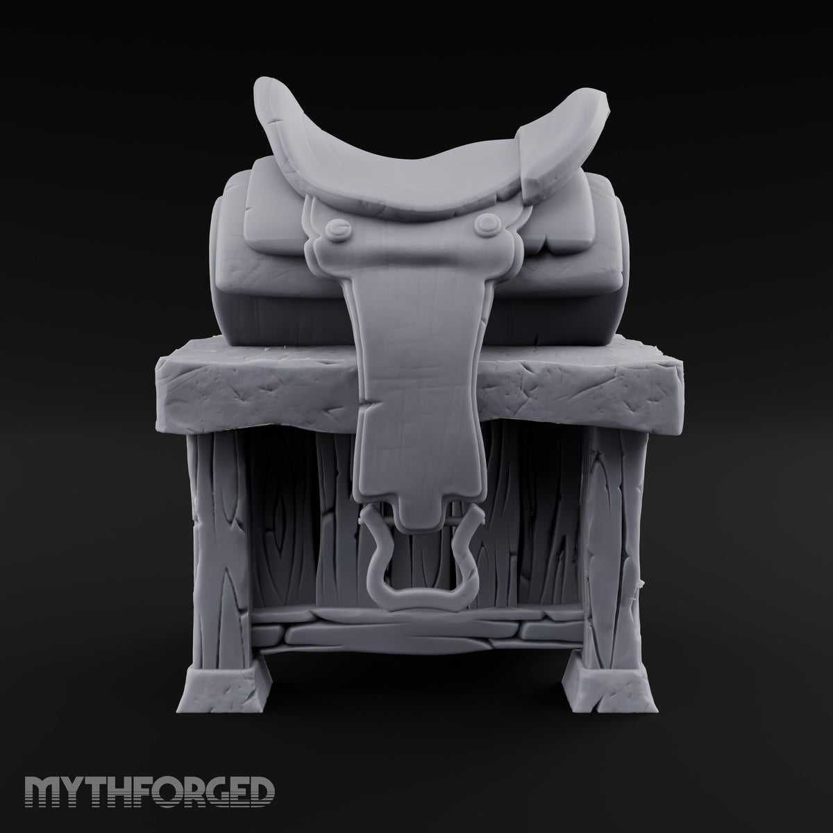 Rest Your Tack Here Wooden Saddle Stand with Saddle