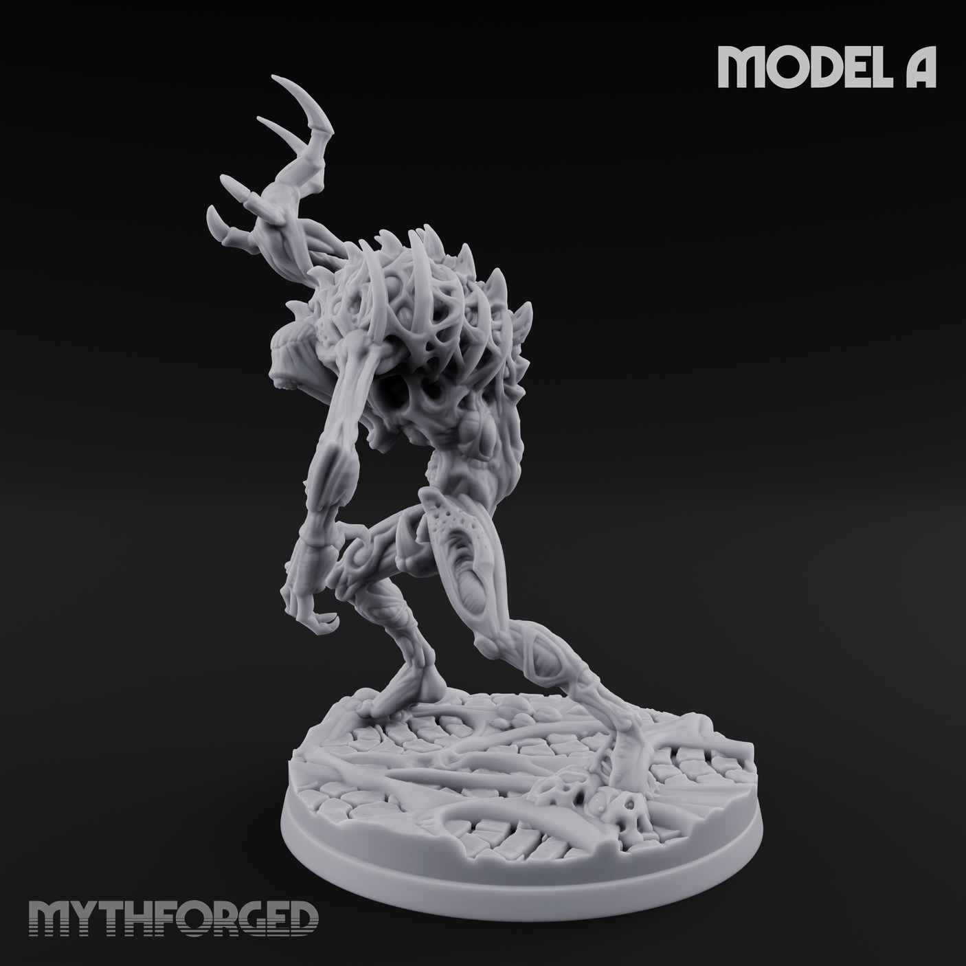 Horns Held High Star Spawn Seers A Miniature for Dungeons and Dragons, Pathfinder or other TTRPGs