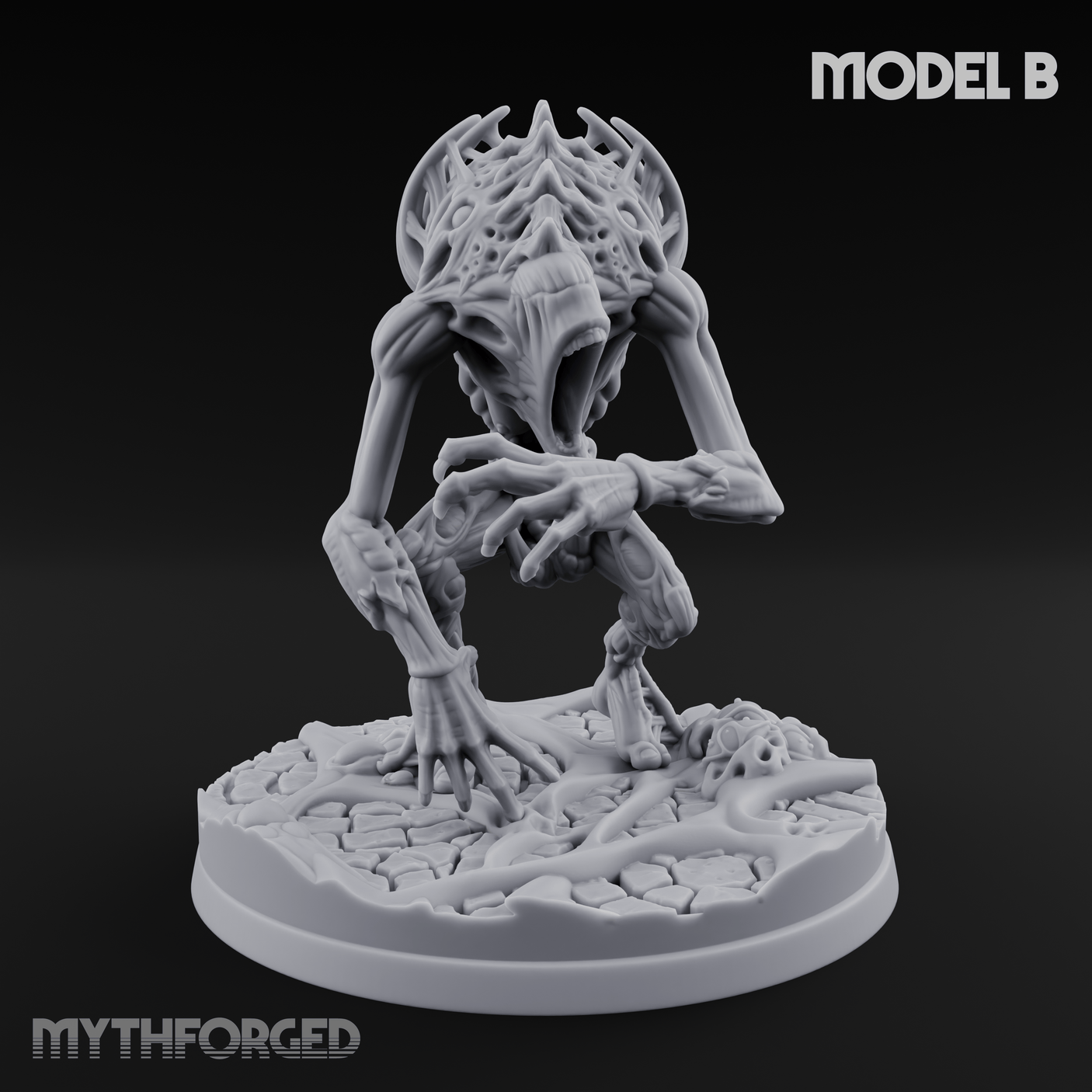 Horns Held High Star Spawn Seers Miniature for Dungeons and Dragons, Pathfinder or other TTRPGs