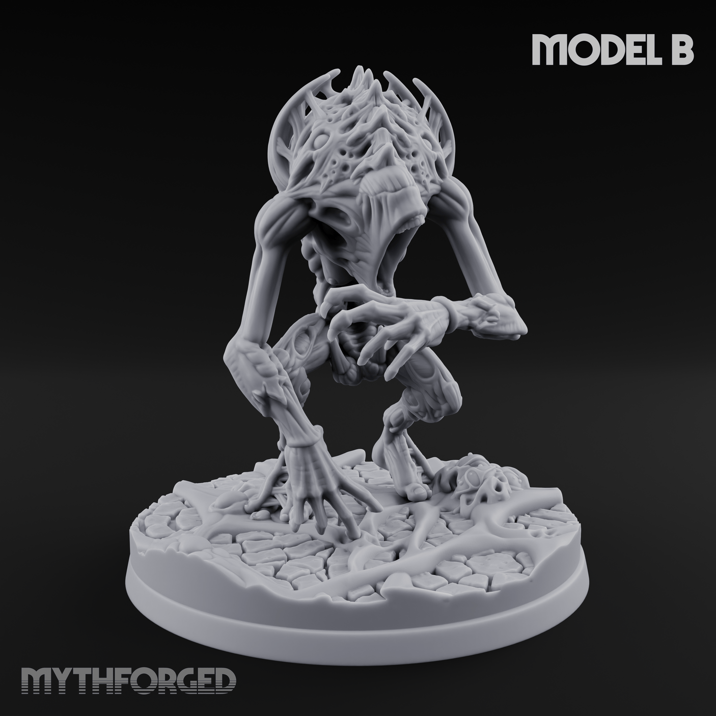Horns Held High Star Spawn Seers Miniature for Dungeons and Dragons, Pathfinder or other TTRPGs