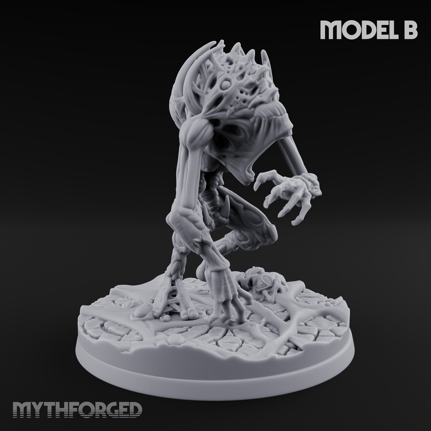 Horns Held High Star Spawn Seers Miniature for Dungeons and Dragons, Pathfinder or other TTRPGs