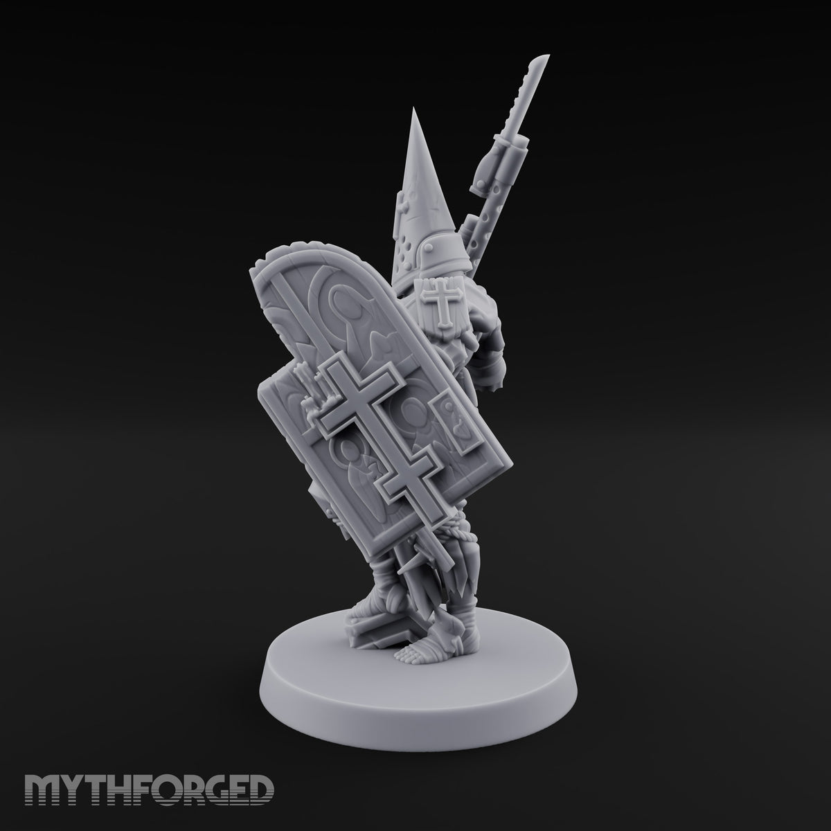 Faith Under Fire Human Pilgrim Gunner A Miniature for Dungeons and Dragons, Pathfinder or other TTRPGs
