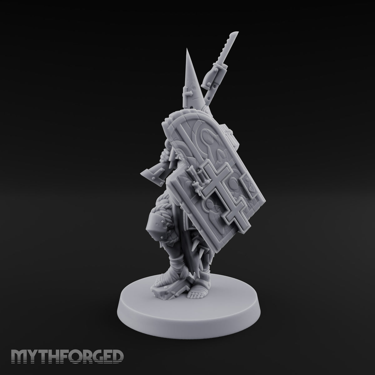 Faith Under Fire Human Pilgrim Gunner A Miniature for Dungeons and Dragons, Pathfinder or other TTRPGs