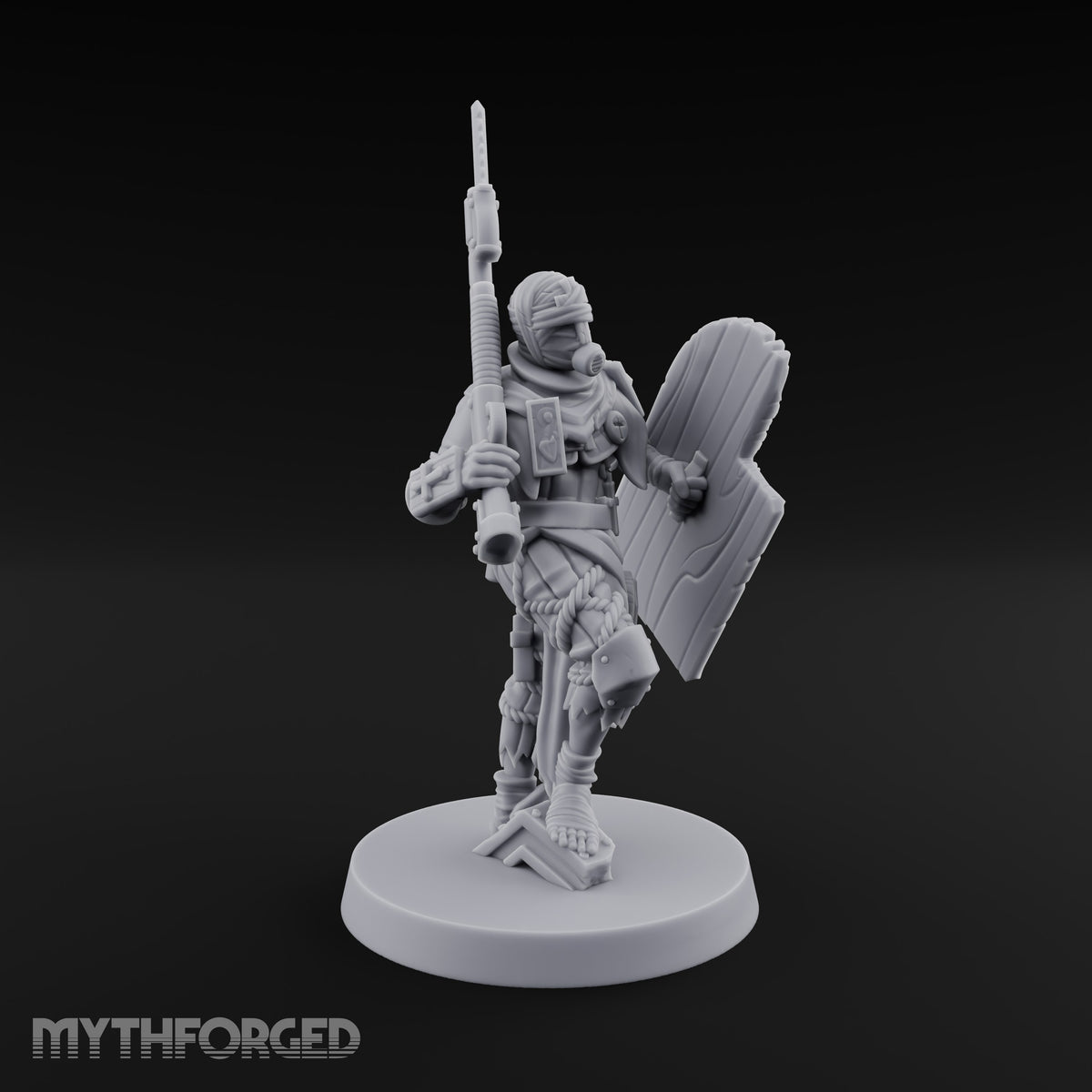 Faith Under Fire Human Pilgrim Gunners Miniature for Dungeons and Dragons, Pathfinder or other TTRPGs