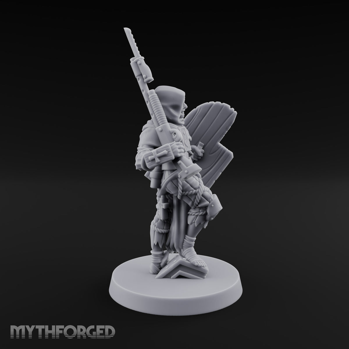 Faith Under Fire Human Pilgrim Gunner A Miniature for Dungeons and Dragons, Pathfinder or other TTRPGs