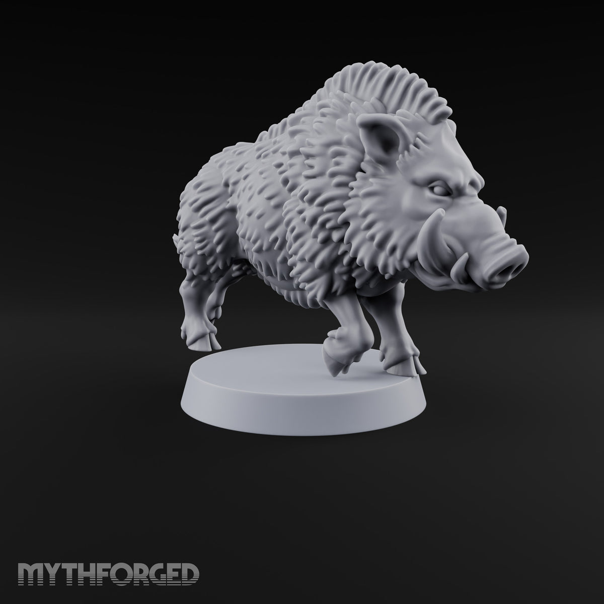 Running Wild Feral Beast and Elf Beastamer B Miniature for Dungeons and Dragons, Pathfinder or other TTRPGs