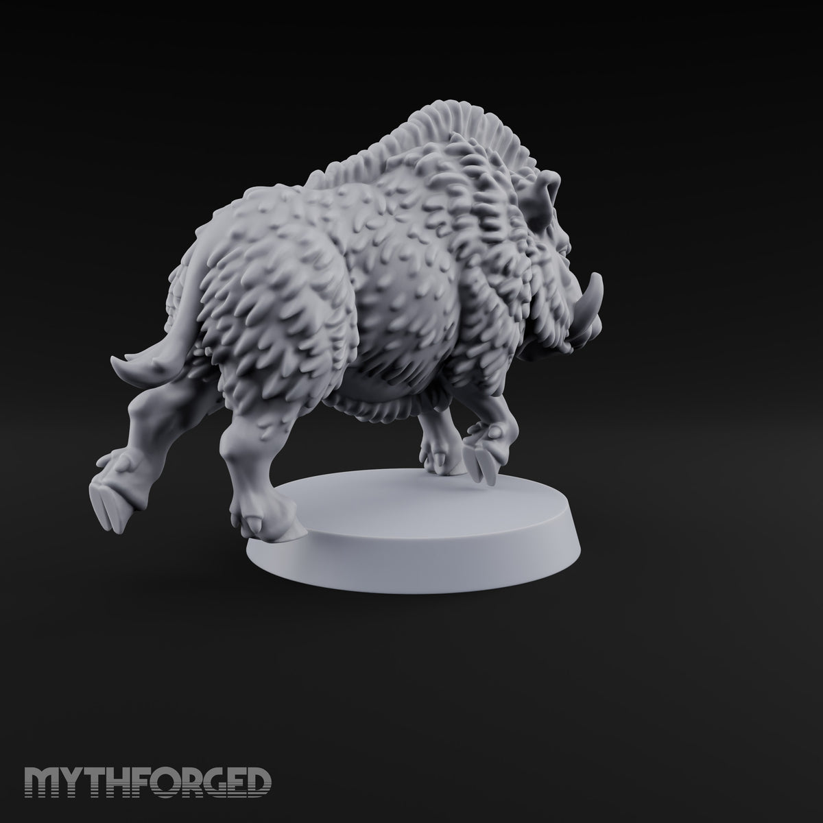 Running Wild Feral Beast and Elf Beastamer B Miniature for Dungeons and Dragons, Pathfinder or other TTRPGs