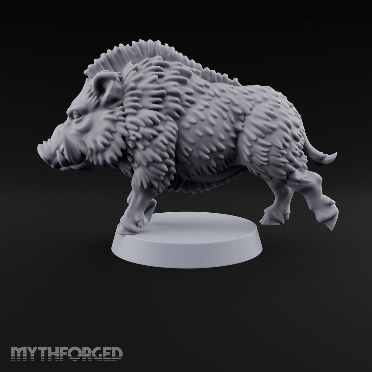 Running Wild Feral Beast and Elf Beastamer B Miniature for Dungeons and Dragons, Pathfinder or other TTRPGs