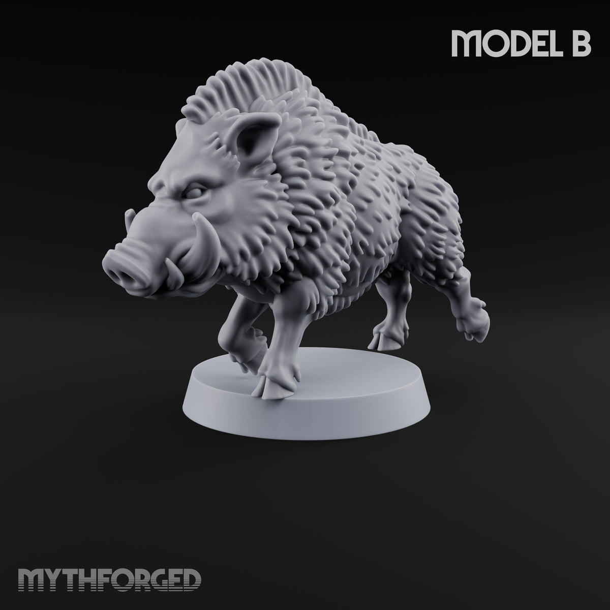 Running Wild Feral Beasts and Elf Beastamer Miniature for Dungeons and Dragons, Pathfinder or other TTRPGs