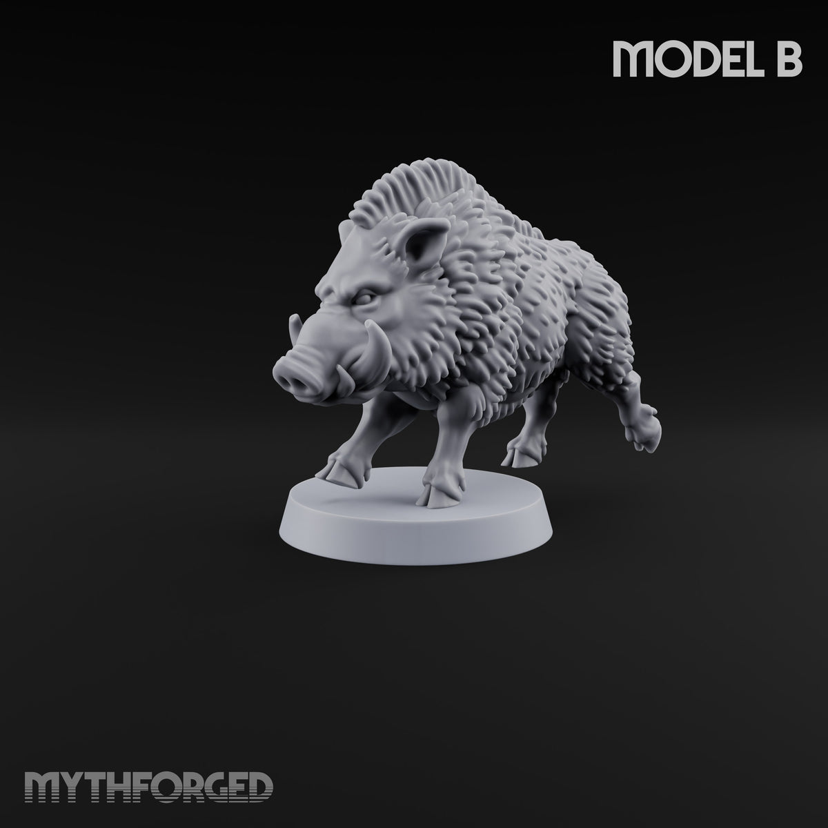 Running Wild Feral Beast and Elf Beastamer B Miniature for Dungeons and Dragons, Pathfinder or other TTRPGs