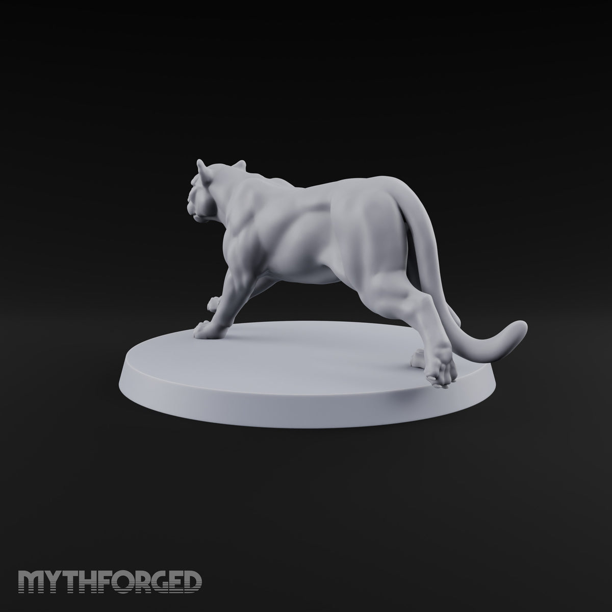 Running Wild Feral Beast and Elf Beastamer C Miniature for Dungeons and Dragons, Pathfinder or other TTRPGs